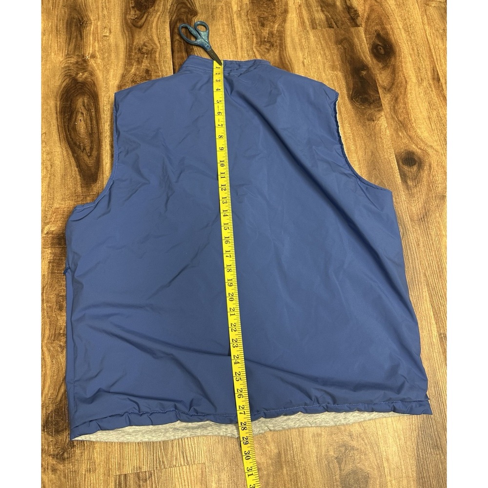 Peter Millar Blue Zip Up Crown Soft Reversible Golf Vest Men's Size XL - Picture 4 of 6